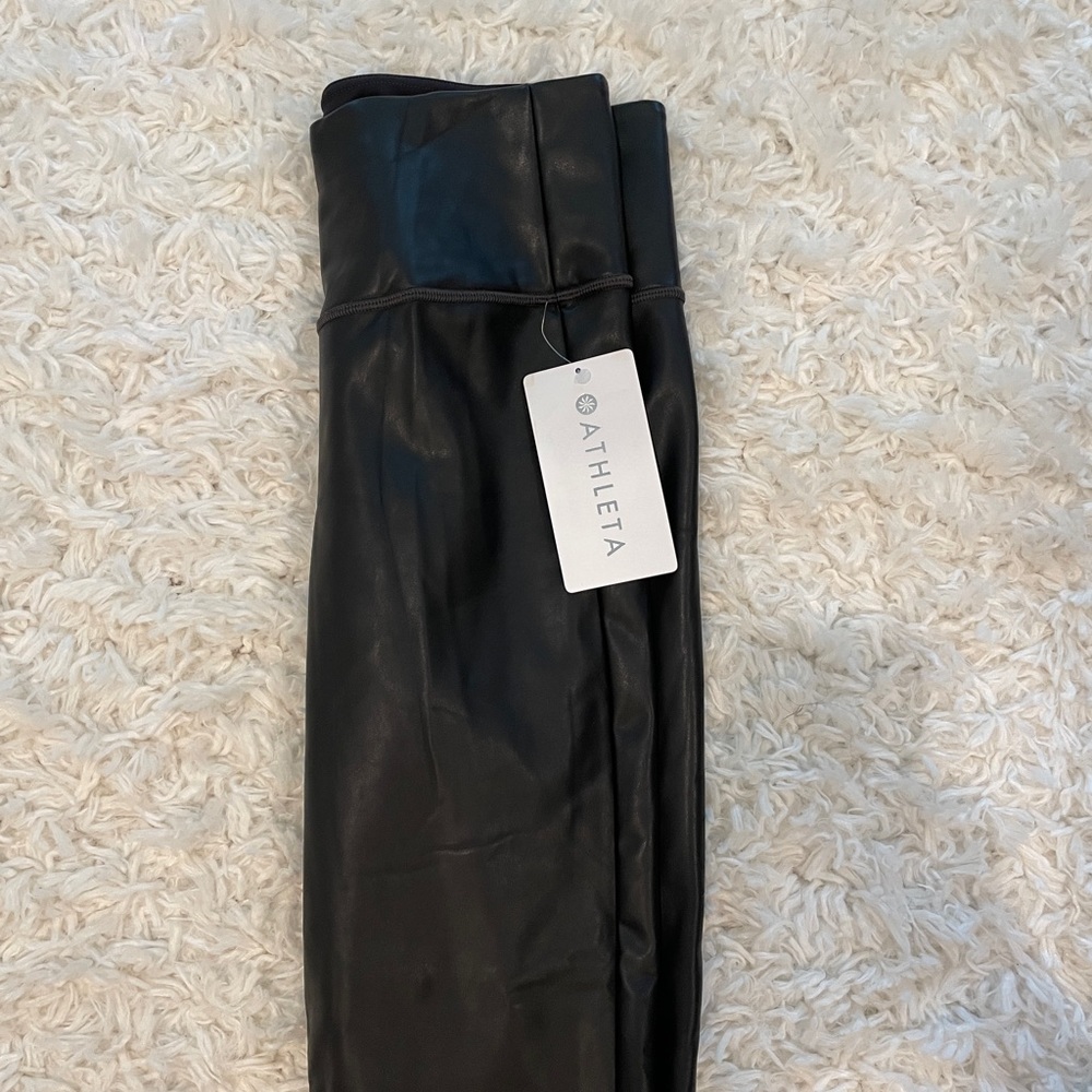ATHLETA leather workout pants size S sold out everywhere!!!